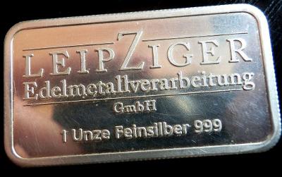 Stříbro - investiční slitek Leipziger 1 Oz