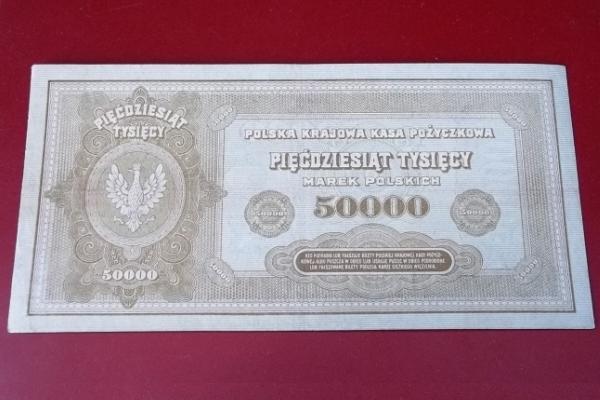 Bankovka 50 000 Marek Polskich 1923 pěkná , pád Rakouska Uherska