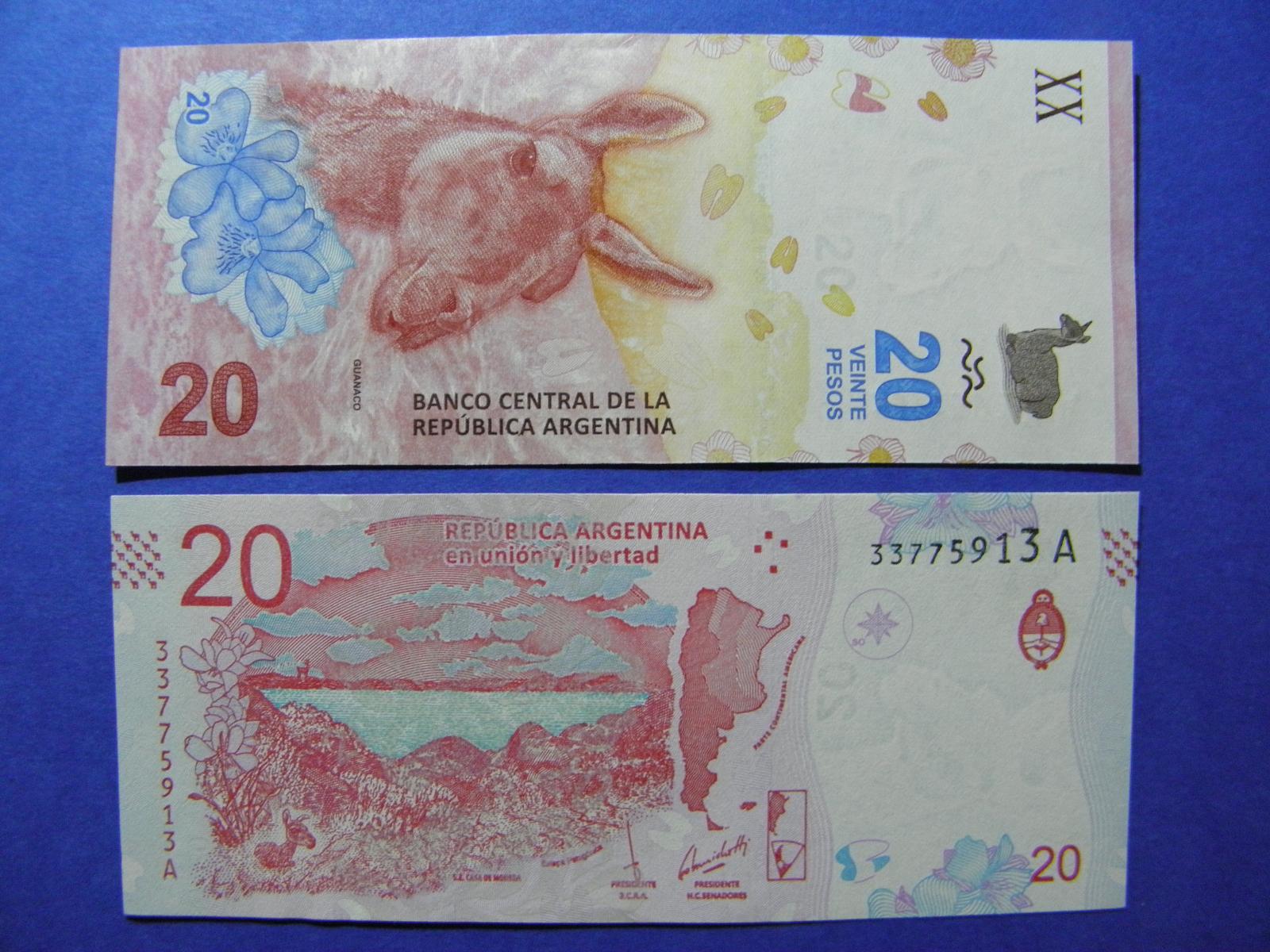20 Pesos ND(2017) Argentina - P361 - UNC -  /T31/ - Sběratelství