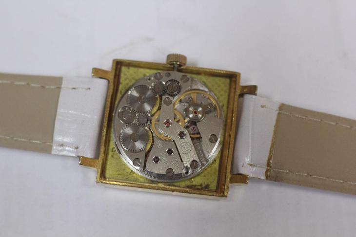 pánské hodinky SLAVA datum Made in USSR, zlacené pouzdro - Starožitnosti