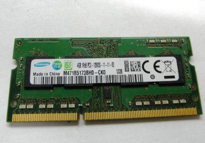 Samsung 4GB 1Rx8 PC3-12800S-11-11-B2, DDR3, 1600 MHz
