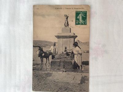 STARÁ POHLEDNICE - etnografie Afrika Timgad studna 