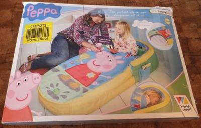 Nafukovací dětská postel - prasátko PEPPA s peřinkou a pumpou - levně!