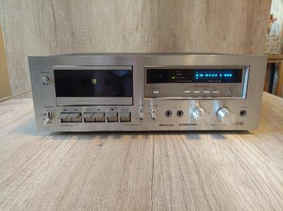 vintage cassette tape deck PIONEER-CT-F 650,řada blue line,