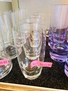 Moser,,,6x ks krásných broušených sklenic na vodu čiré!!!sleva!!!