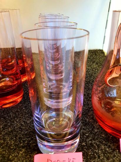 Moser,,,5x fialová sklenice na vodu,,,14 cm,,,sleva!!! - Starožitné sklo