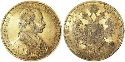 4 Dukát Franze Josefa I. 1909 - velmi zachovalý