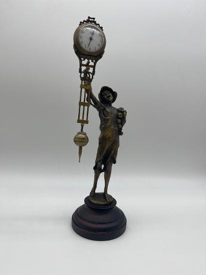 TOP-Unikátní bronzové  hodiny kejvačky - Junghans 