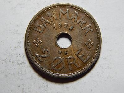 Dánsko 2 Ore 1928 N, GJ XF č24195