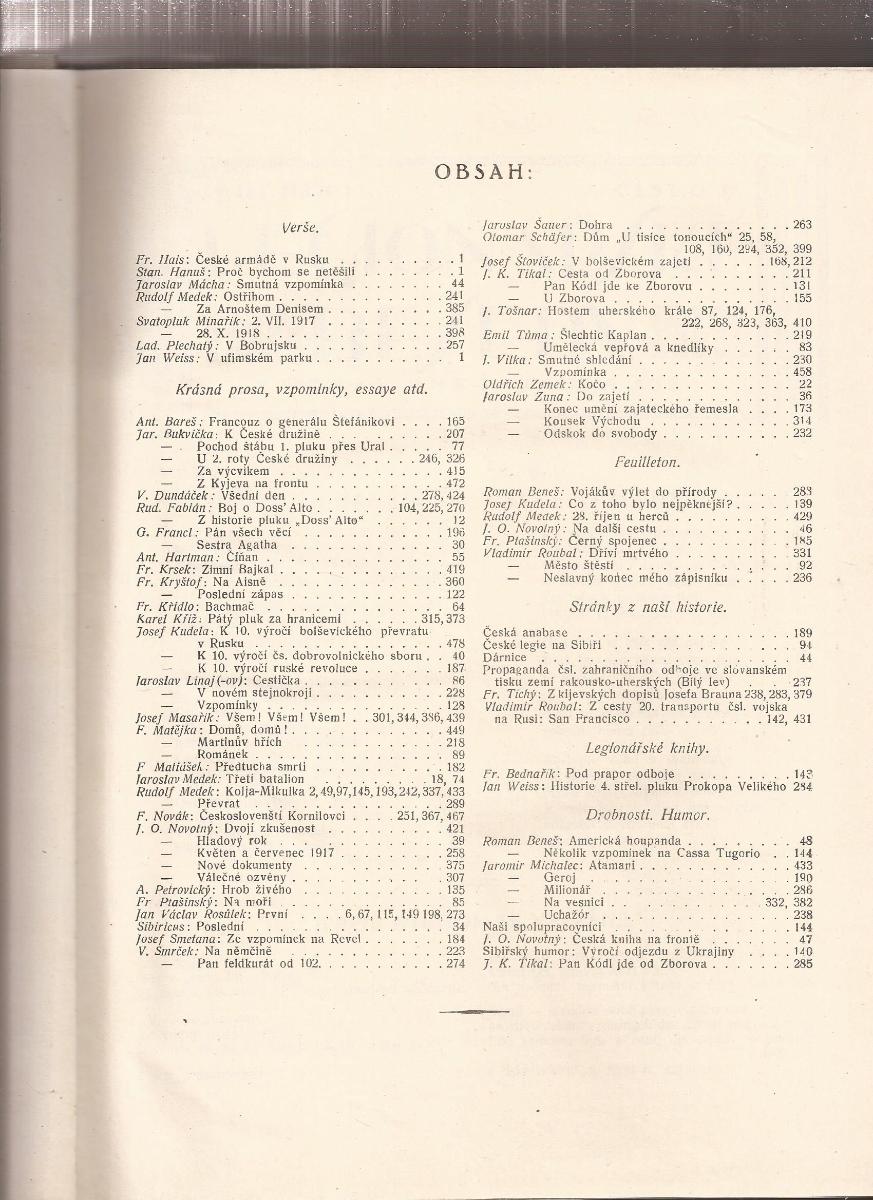 Legionářské besedy 1926,1927 - Sběratelství