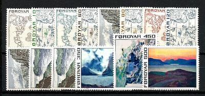 Dánsko-Färöer - **,kompletní r.1975  /FAR.75/ 
