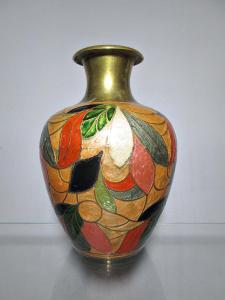 Starožitná váza Cloisonné dinastie Čching přelom 19. a 20. stol.