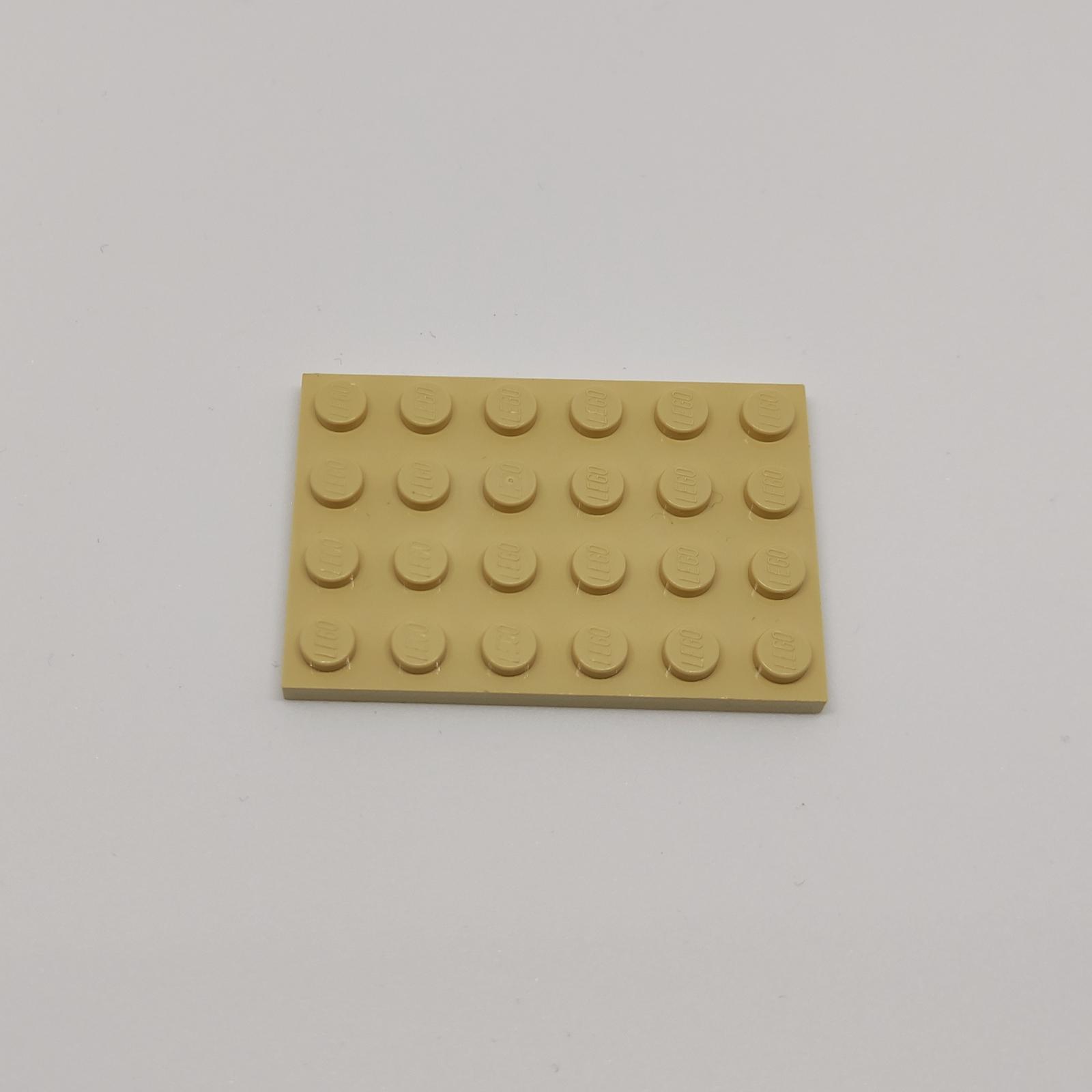 LEGO DÍLY - SVĚTLE HNĚDÁ DESKA 4x6 - Hračky