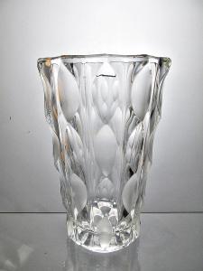 Váza křišťálové sklo Poděbrady 60. léta min. stol.