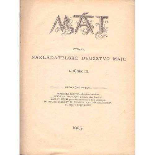 Máj (1905) Ročník III. Číslo 1 - 52 - Knihy a časopisy