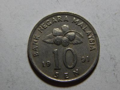 Malajsie 10 Sen 1991 XF č24126