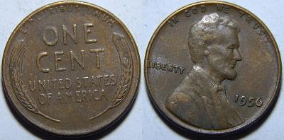 USA 1 Cent 1956 XF č34027
