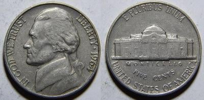 USA 5 Cents 1964 XF č11376