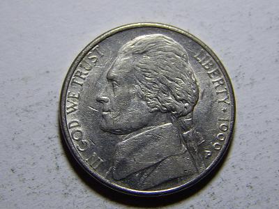 USA 5 Cents 1999P VF č12558