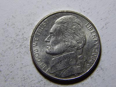 USA 5 Cents 2004D Lousiana XF č12551