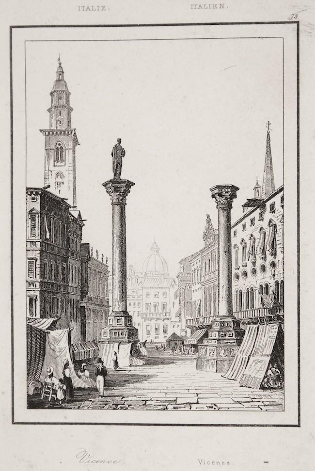 Vicenza, Le Bas, oceloryt 1840 - Antikvariát
