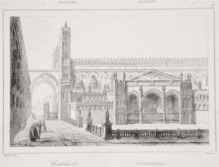 Palermo Duomo, Le Bas, oceloryt 1840