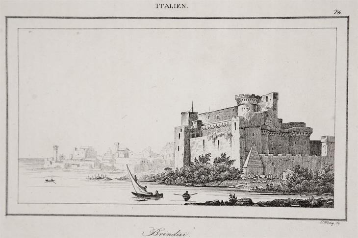 Brindisi, Le Bas, oceloryt 1840