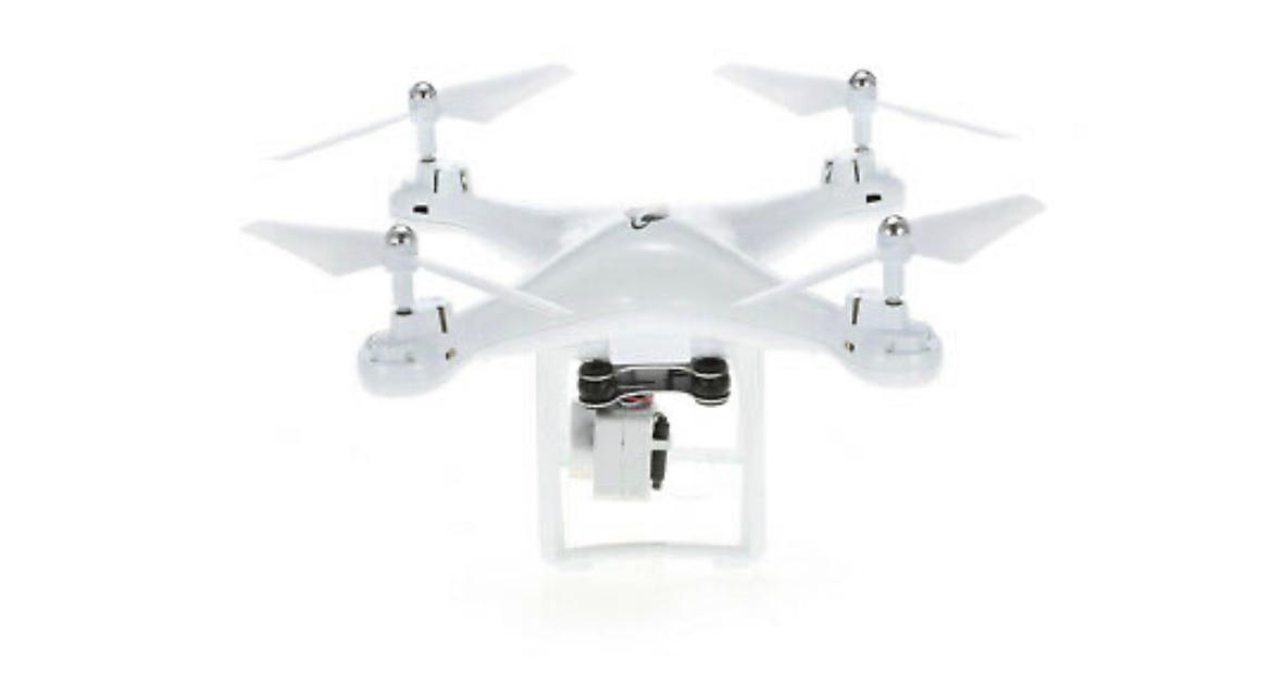 Pokročilý kvadrokoptérový dron MICRO RC S10 s HD videokamerou (bílá) - undefined