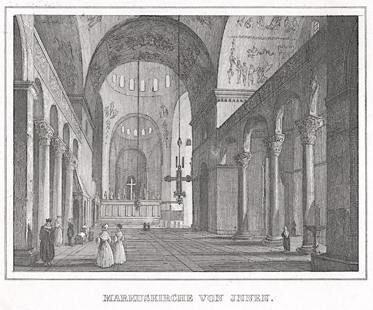 Milano San Marco, Kleine Univ., oceloryt, 1844 - Antikvariát