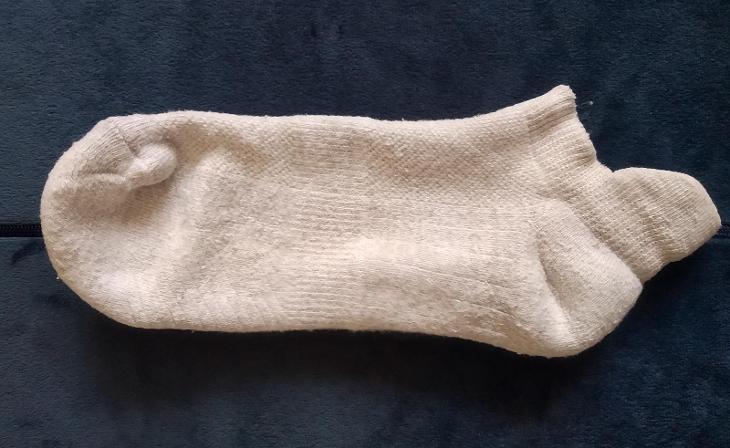 Ponožky froté šedé vel. 39-42, mesh přes nárt