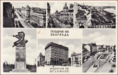 Beograd (Belgrad) * části města, okénková * Srbsko (Jugoslávie) * Z409