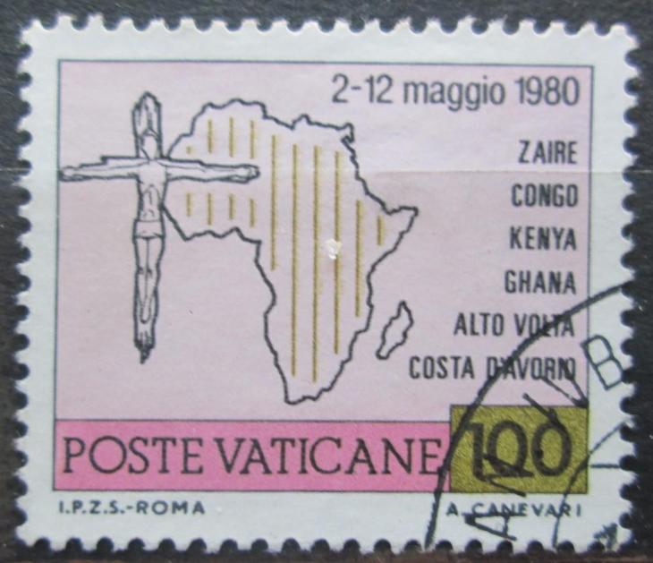 Vatikán 1981 Mapa Afriky Mi# 793 0377 - Známky