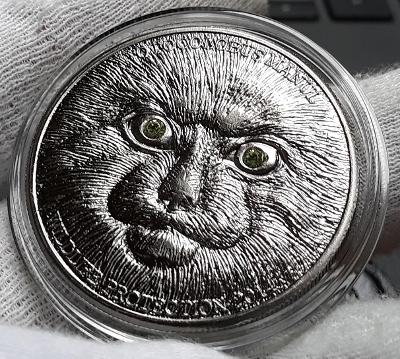 Mongolsko,500 Tögrög 2014 (Otocolobus Manul) ,Sběratelská mince, kopie