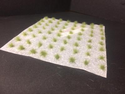 Modelová tráva trsy 4,5 mm Zelená