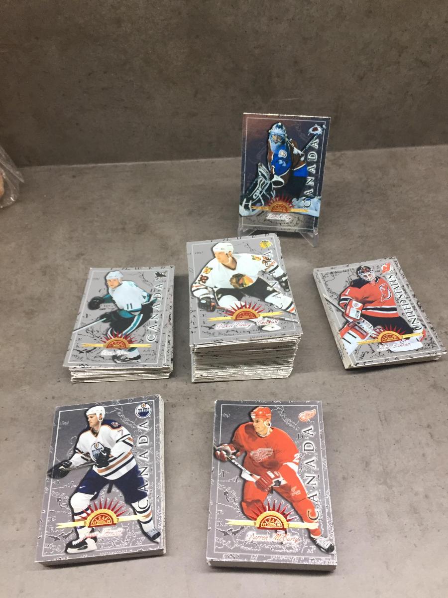 Leaf International celý set 150 karet (Roy, Gretzky, Hašek, Jágr...) - Hokejové karty