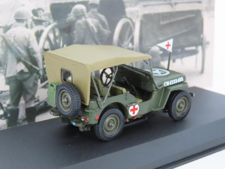 Willys MB Jeep 3 rd Canadian 1944 ambulance DeAgostini 1:43 ARMY - Modely vojenských vozidel
