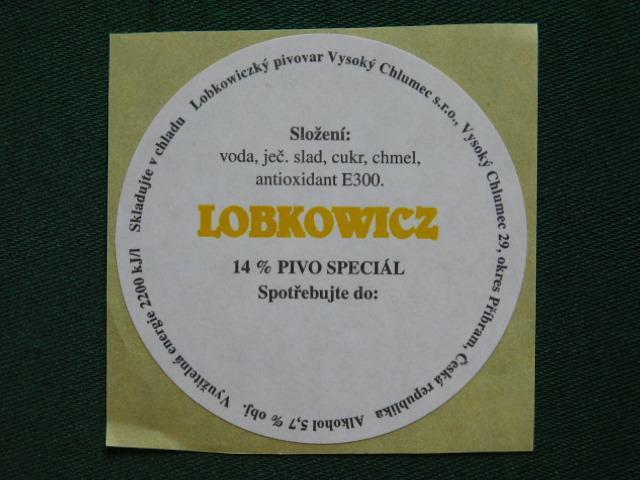 PE - Pivovar - Vysoký Chlumec - okres Příbram (samolepka) - Pivní etikety