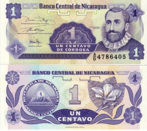 1 CENTAVOS 1991 NICARAGUA P167 UNC - Zberateľstvo