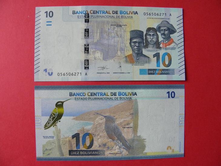 10 Bolivianos L.1986(2018) Bolivia - P248 - UNC -  /X81/ - Sběratelství