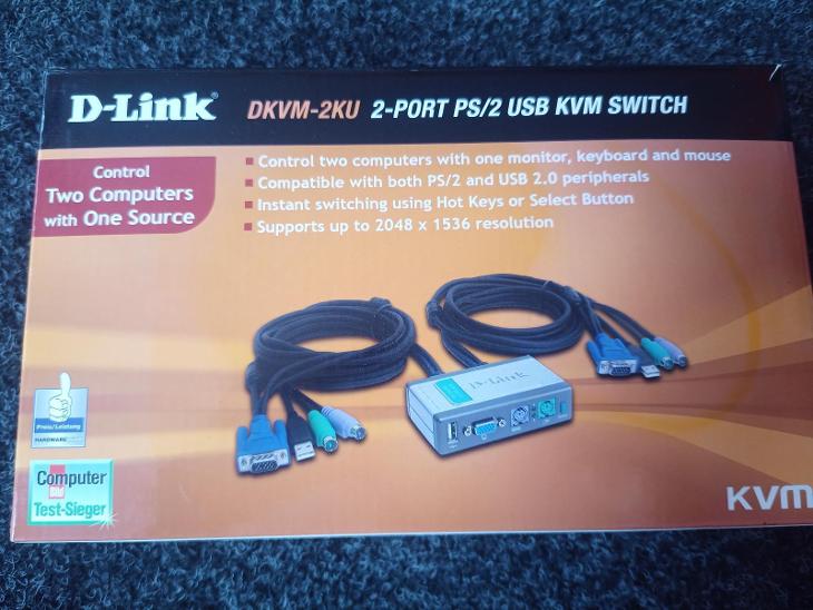 Switch- D-Link DKVM-2KU 2PORT PS/2 USB KVM 