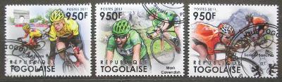 Togo 2011 Tour de France, cyklistika Mi# 4305-07 Bogen Kat 11€ 2559