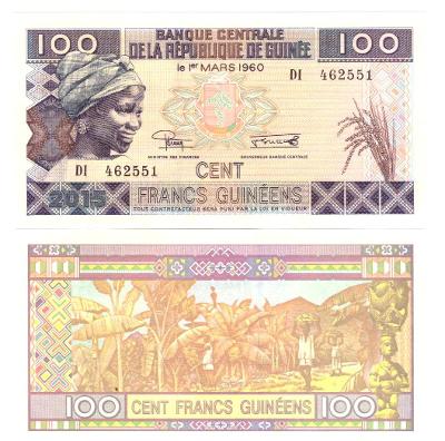 Guinea 100 Francs 2015 UNC