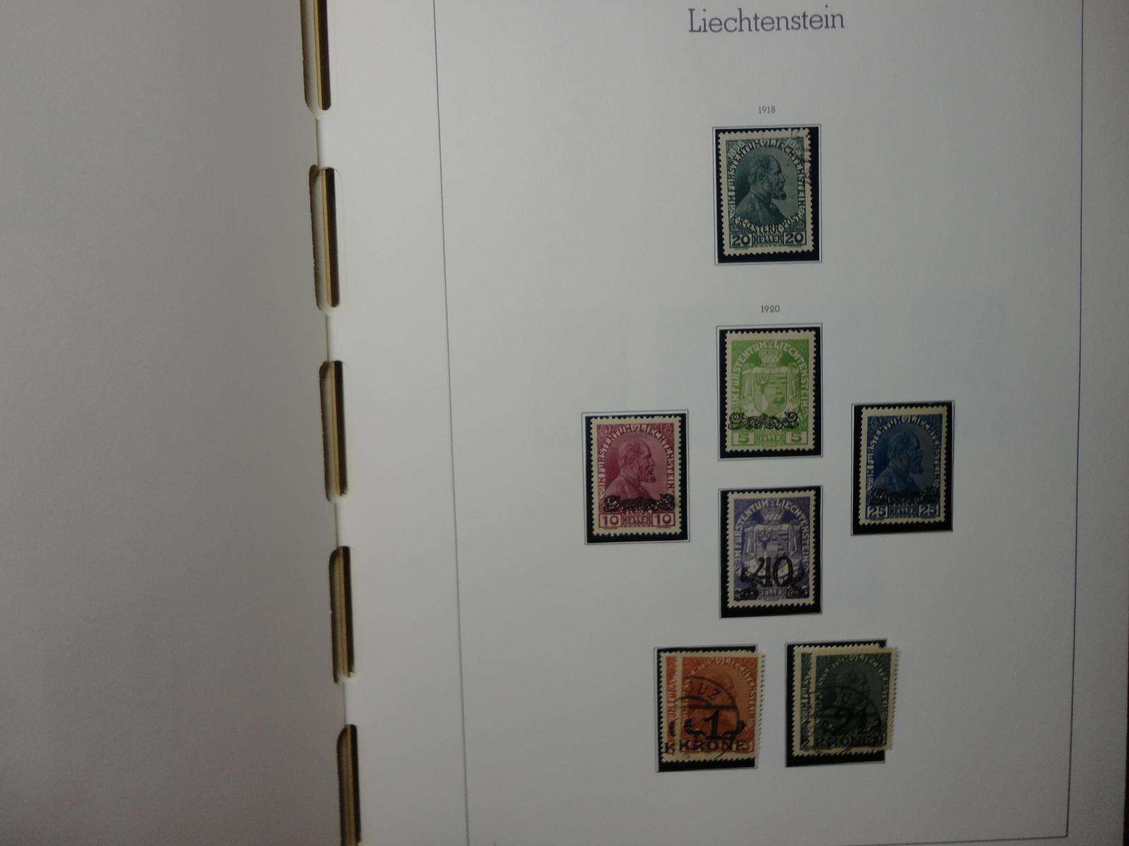 Zbierka známok Liechtenstein - album Leuchtturm - Sběratelství