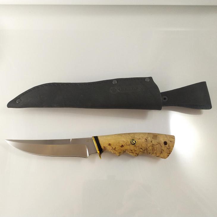 Vysoce kvalitní nůž Lovec - LEMAX  - H12MF - Karelská bříza