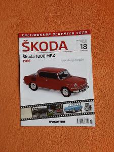 Škoda 1000 MBX 1966 *** ČASOPIS číslo 18  ***  