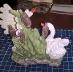 Keramická dekorácia s labuťami - Zariadenia pre dom a záhradu