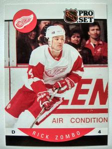 Rick Zombo #Rookie#80 Detroit Red Wings 1990/91 Pro Set