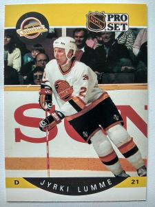 Jyrki Lumme #Rookie#300 Vancouver Canucks 1990/91 Pro Set