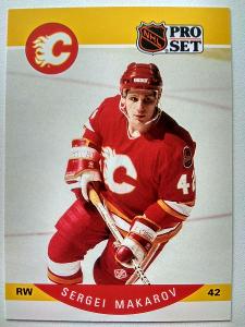 Sergei Makarov #Rookie#38 Calgary Flames 1990/91 Pro Set