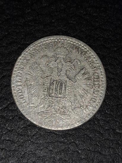 Stříbrný 10.krejcar,František Josef 1., 1869 - Numismatika
